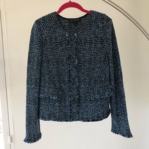 St. John blue glitter knit Jacket 8 - Authentic
